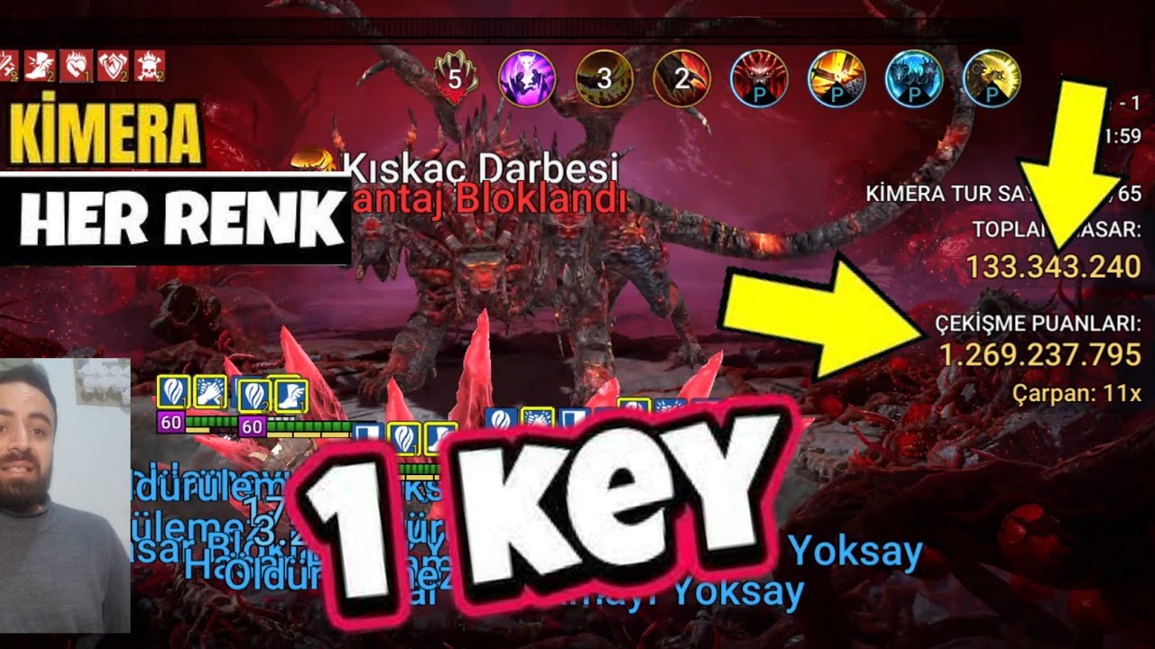KİMERA 1 KEY Ult Kabus HER RENK TAKIMIM | RAID Shadow Legends Türkçe