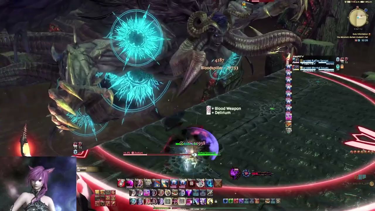 FFXIV- Zodiark EXTREME duo | GNB x DRK kill | 7.15