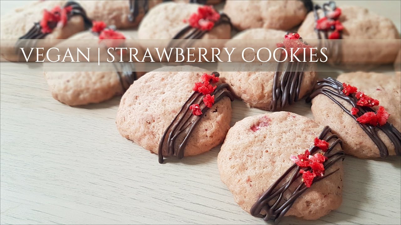 VEGAN | Strawberry Cookies