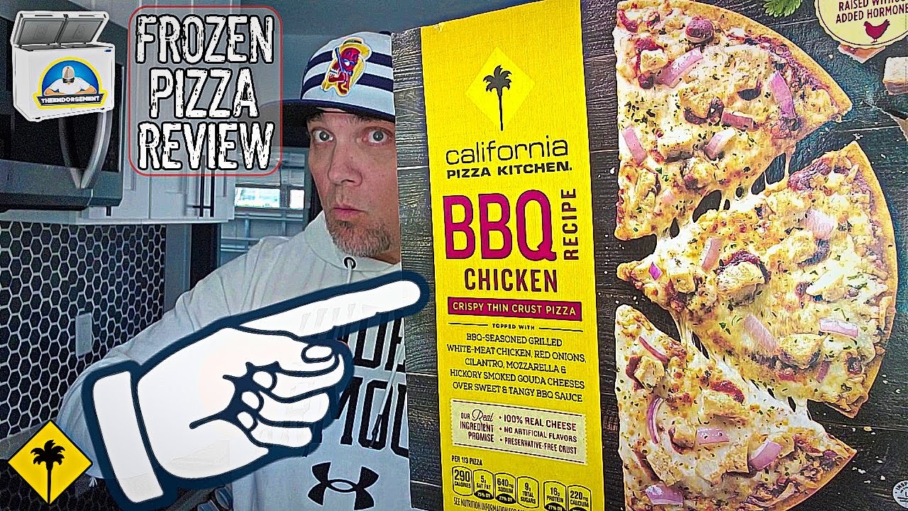 California Pizza Kitchen® BBQ Recipe Chicken Frozen Pizza Review! 🐔🥶🍕 | theendorsement