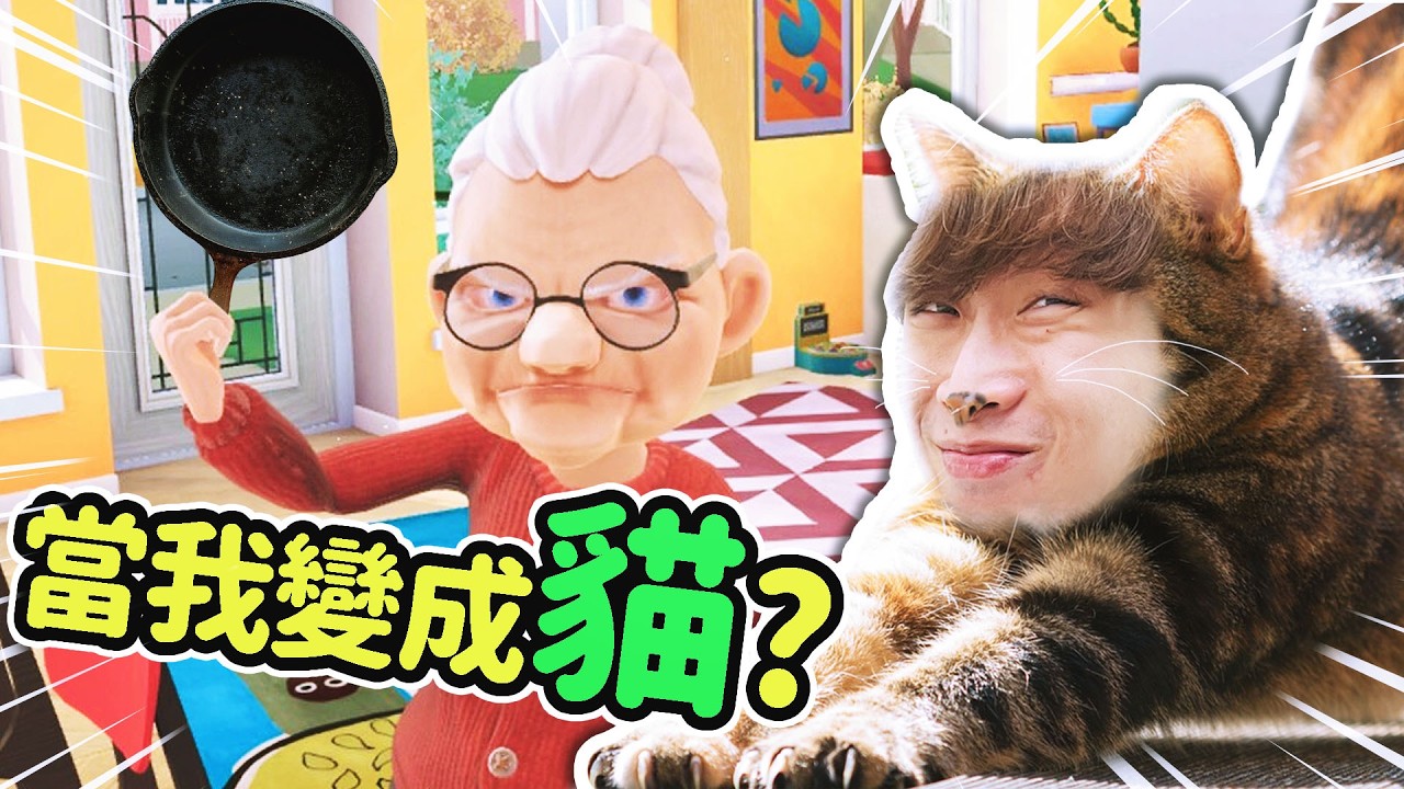 【危險動作⚠️貓勿模仿】看過貓「千年殺」老奶奶嗎? 😼I AM CAT!