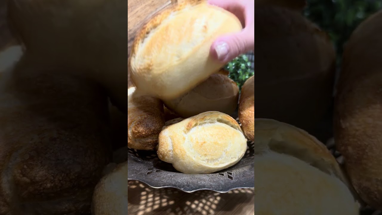 PÃOZINHO BRASILEIRO VOM FERMENTAÇÃO NATURAL.