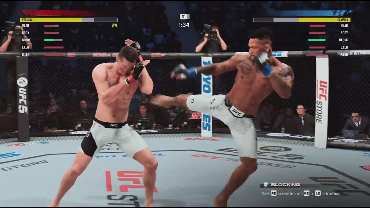 My 1st Stand and bang fight ever on UFC5