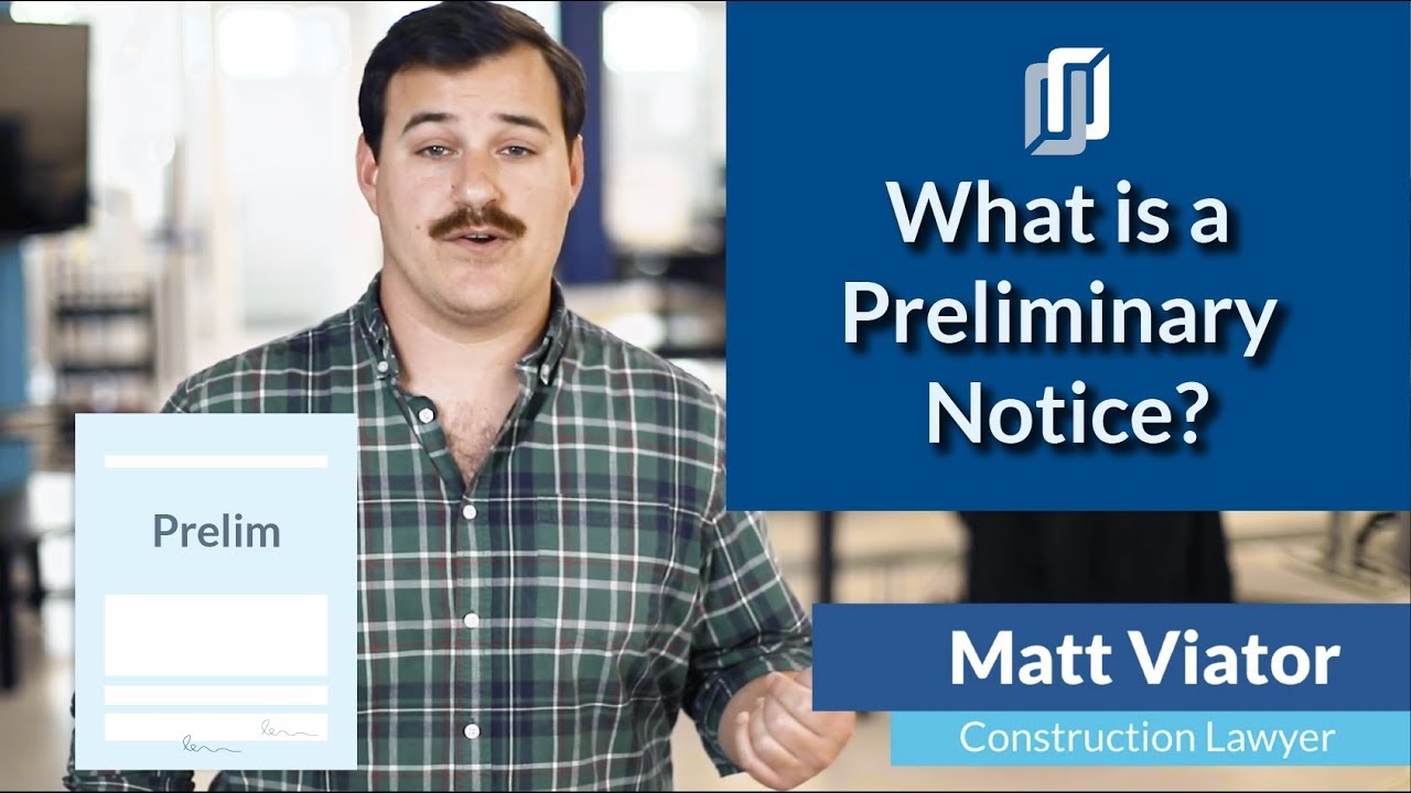 Preliminary Notice: What is it and how does it work in construction?