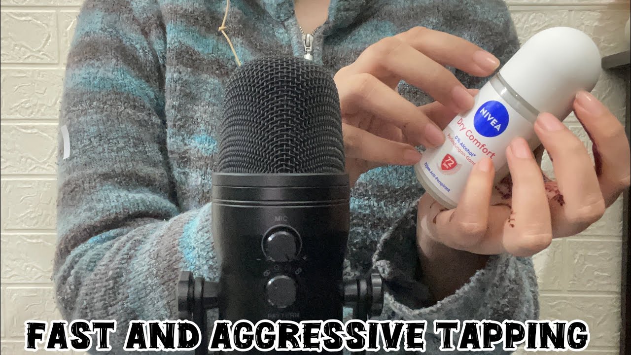ASMR fast and aggressive tapping