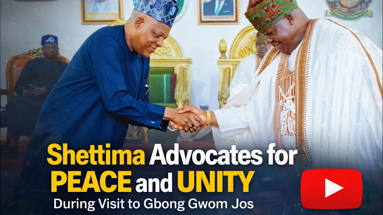 VP Shettima Advocates for Peace and Unity During Visit to Gbong Gwom Jos