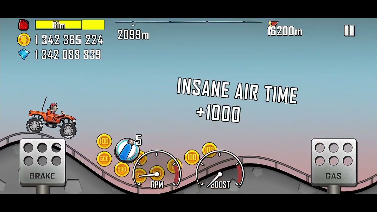 Driving Monster Truck in Highway stage Hill Climb Racing #hillclimbracing