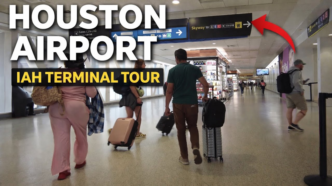 George Bush Intercontinental Airport (IAH) Full Terminal Tour 4K | Houston Airport Guide