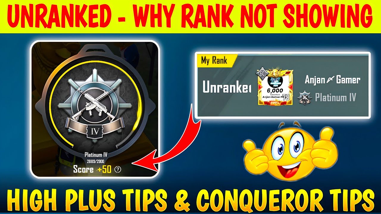 Day 03 : Why Rank Not Showing - Solution? | 4 Days Conqueror Strategy & High Plus Tips
