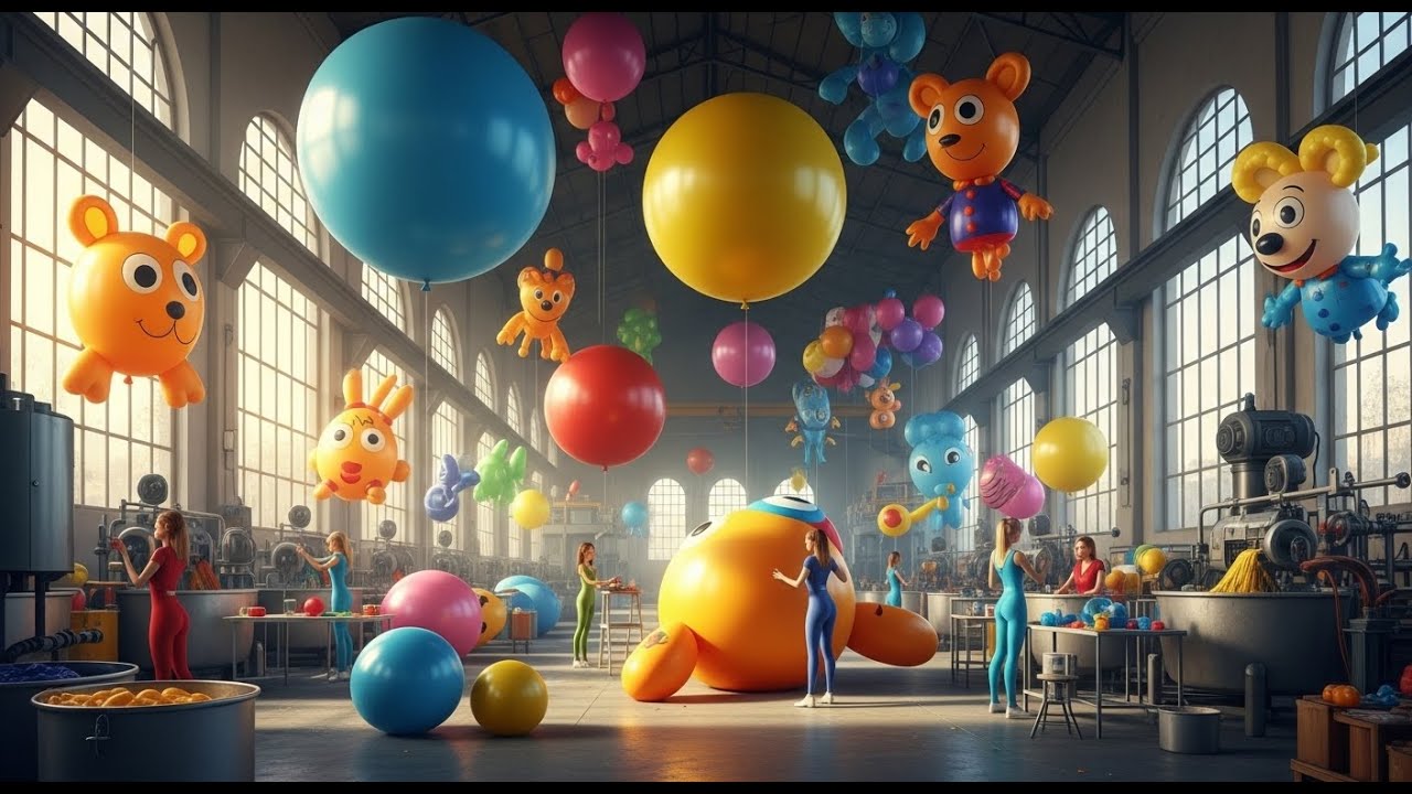 What's REALLY Going on Inside a Balloon Factory? how its made with advance factory!