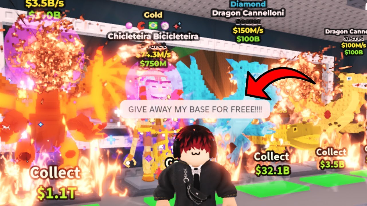 GIVE AWAY MY BASE in Steal a Brainrot 😱😱😱 - funny moments