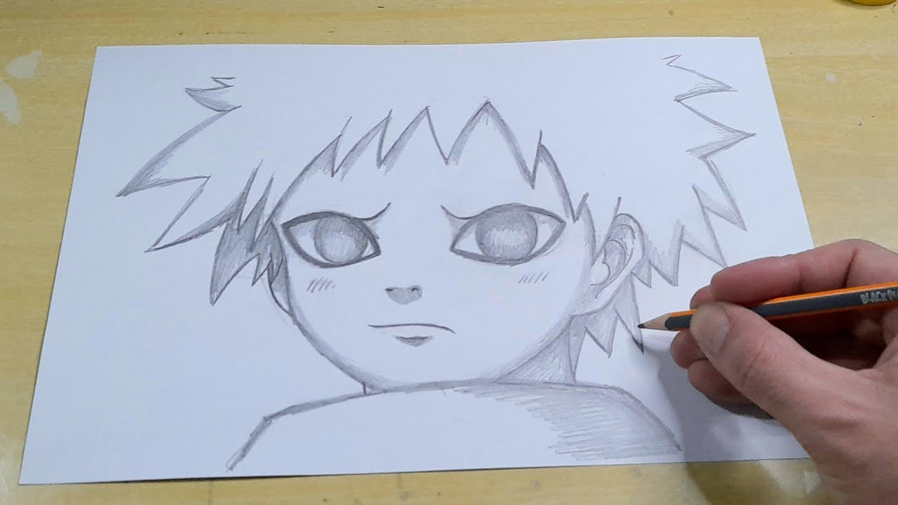 COMO DESENHAR o KID GAARA passo apasso