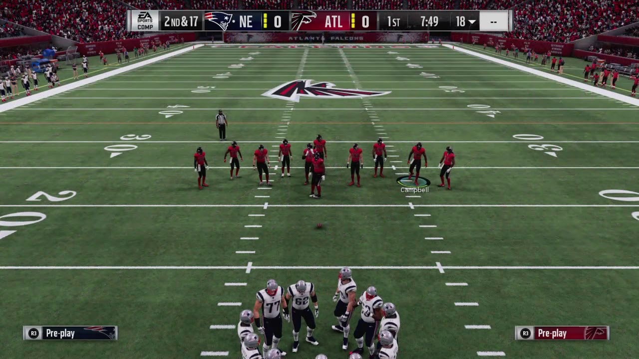Madden 18 Nickel Normal - Cover 4 - B Gap Blitz