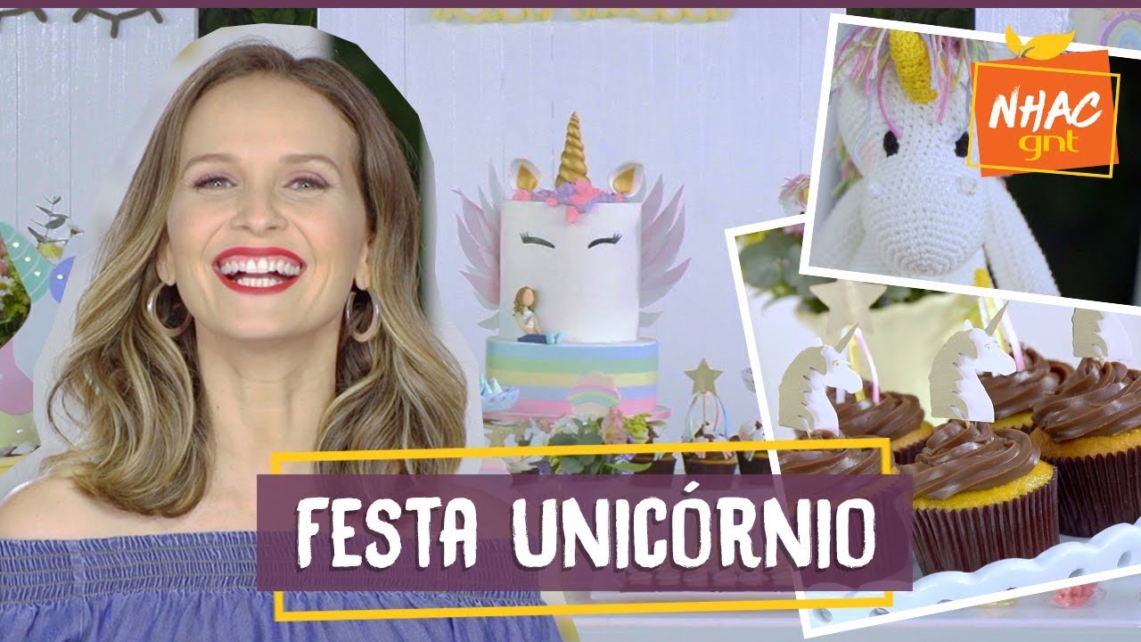 Festa de UNICÓRNIO tem COCADA de forno e água de coco com frutas | Fazendo a Festa