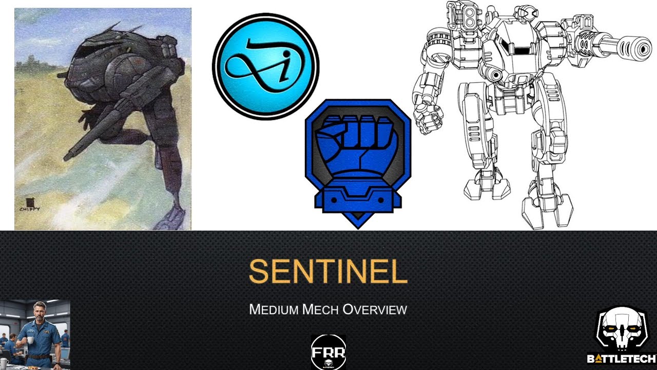 Battletech's Sentinel, an actually decent medium 'mech!