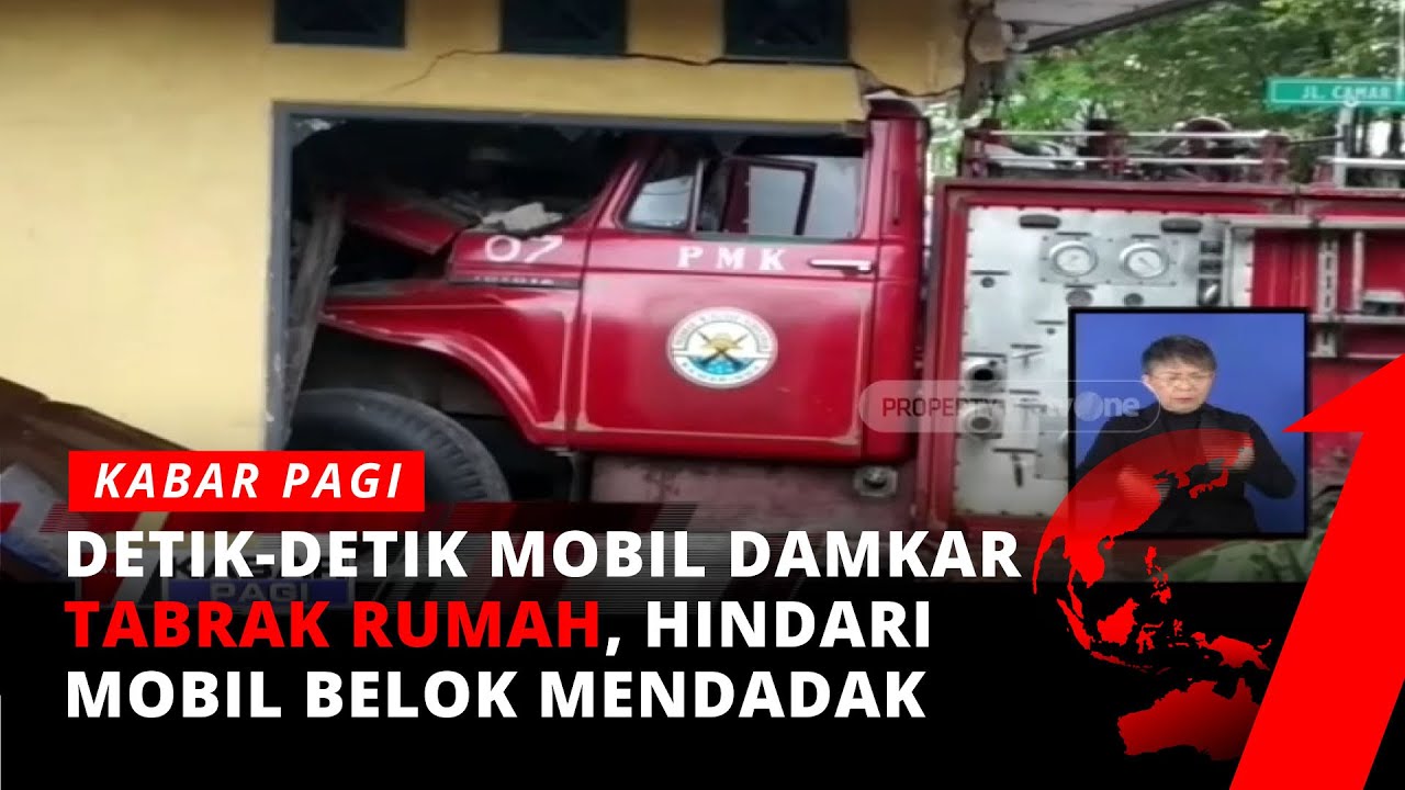 NGERI, Detik-detik Truk Damkar Hindari Mobil Dan Tabrak Rumah | tvOne