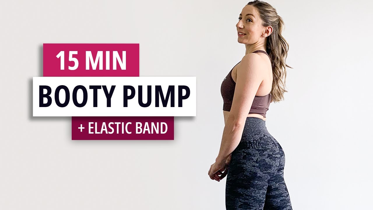 15 MIN BOOTY PUMP WORKOUT - Glute session with elastic! (+Elastic Band)