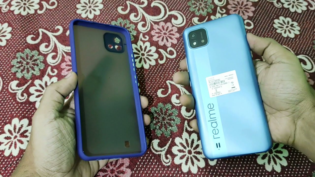Back Cover for Realme C20, Realme C11 2021  Blue, Shock Proof