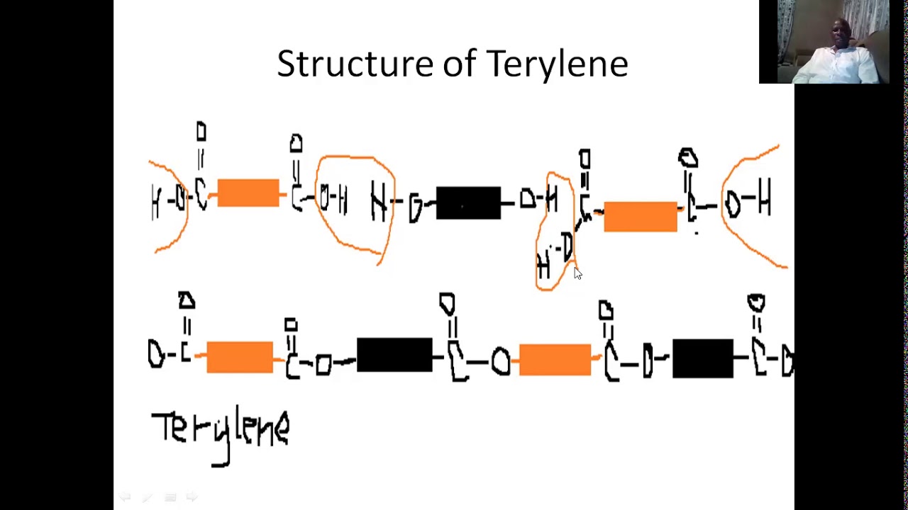 Organic chemistry Formation of terylene by condensation polymerization