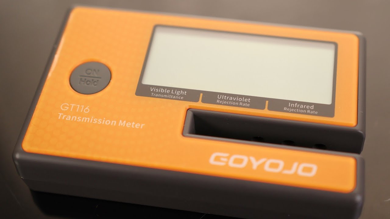 Goyojo Labs Tint Meter Works on Side Windows, Digital Tint Solar Film Car Transmission Meter