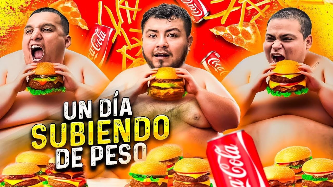 🍔RETO UN DIA SUBIENDO DE PESO CON EL CREW RETOJORJAIS🔥