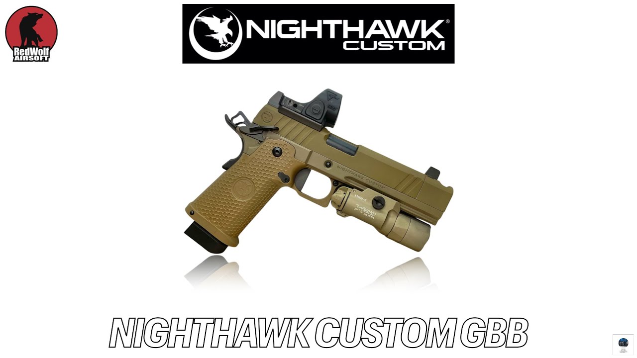 【RWA】NIGHTHAWK CUSTOM GBB 2011 1911 Staccato CO2 作動向上委員会 簡易動画
