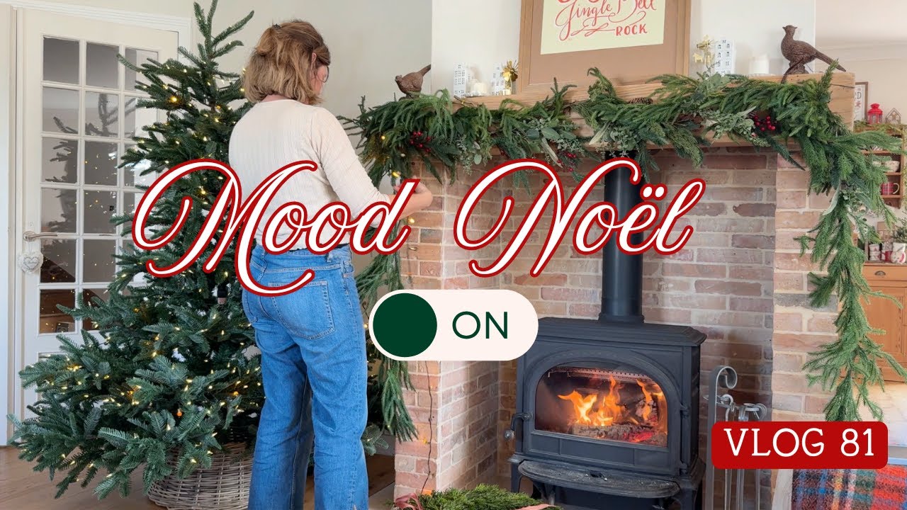 VLOG 81🎄 Ambiance Noël à la maison : déco, livres & jardinage d’hiver 🎄📚