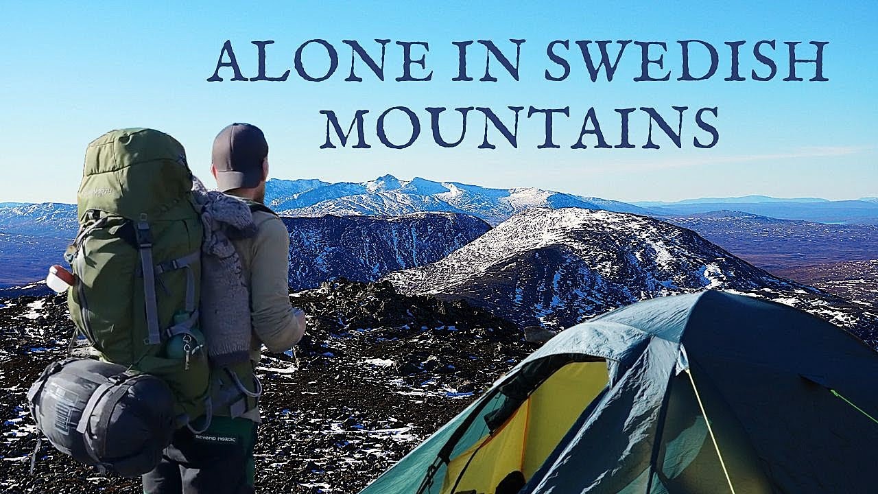 Solo Hiking and Camping in Swedish Mountains in Autumn