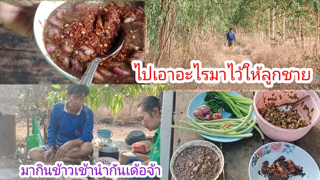 สั่งทำสิ่งนี้แต่เข้าเลยนะลุงเสือ!!หิ้วอะไรมาเต็มถัง!!มากินข้าวเช้านำกันเด้อ