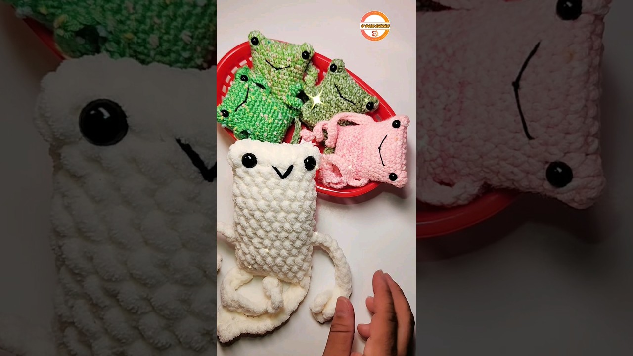 ✅️So beatifull and cute, you will love this crochet Frog 