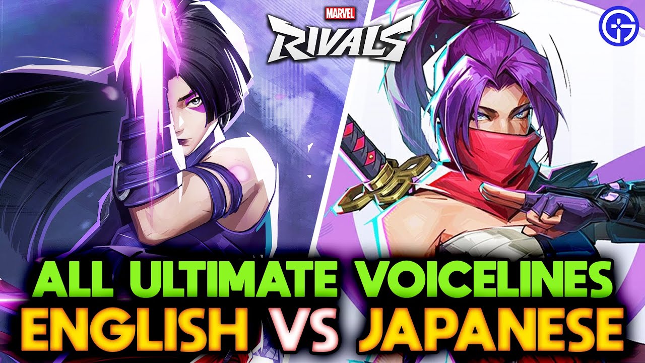Marvel Rivals English Vs Japanese Voice Acting - ALL Ultimate Voice Lines