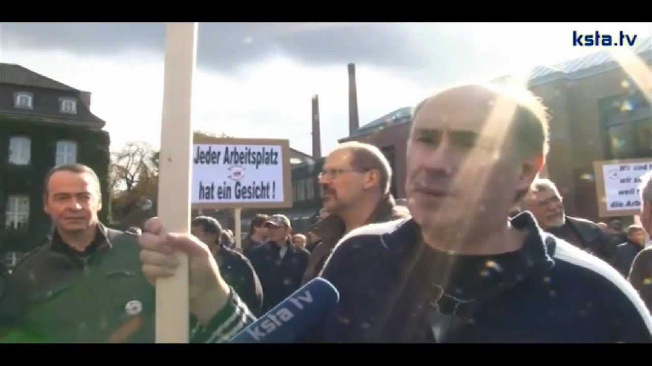 M-Real Zanders II Bergisch Gladbach Protestversammlung 19.10.2011 Video 2 KStA.TV