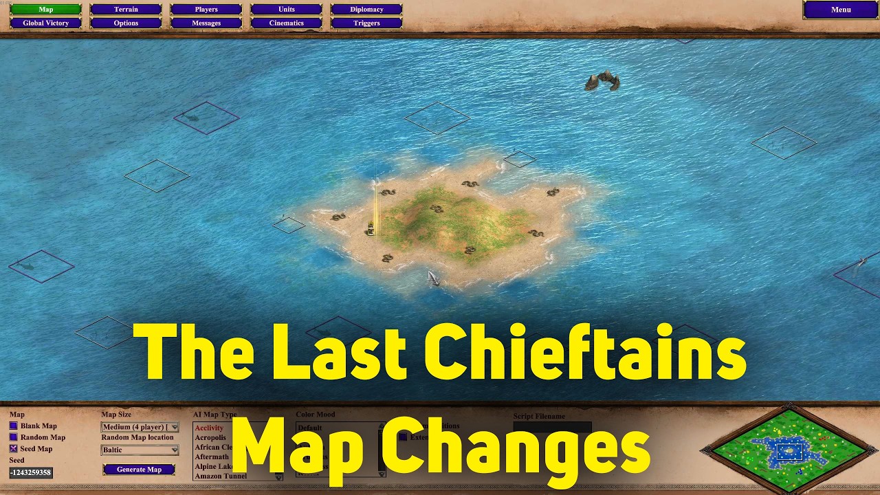 Map Changes in The Last Chieftains Update for AoE2