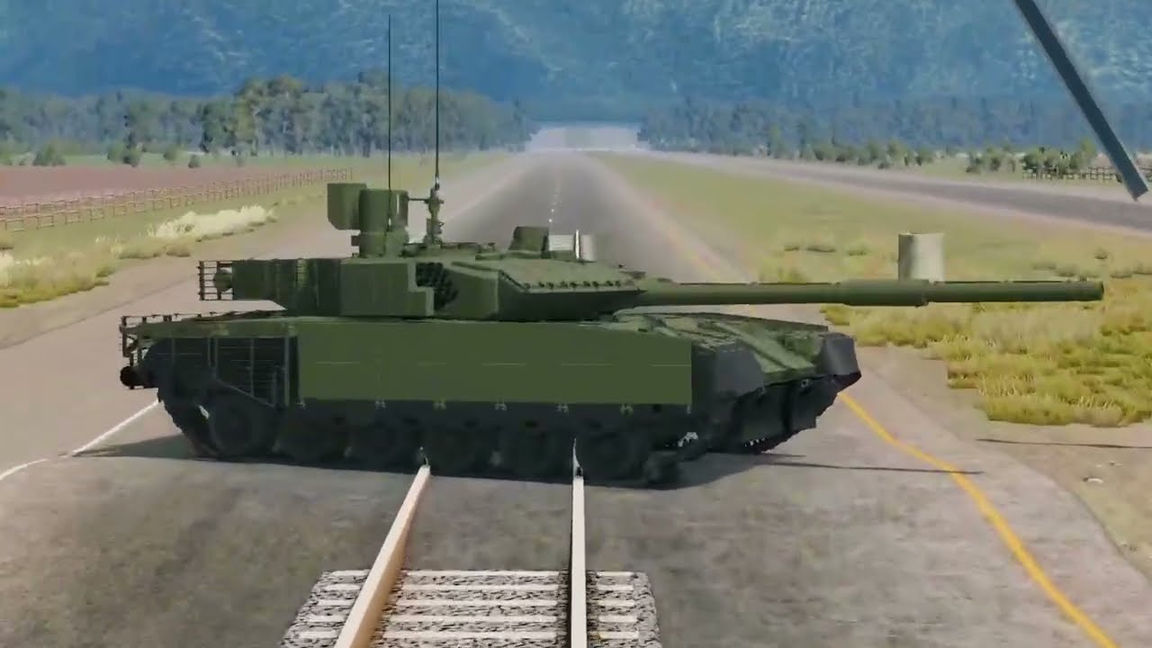 Тест КАКАЯ ИЗ ЭТИХ МАШИН ОСТАНОВИТ ПОЕЗД? | BEAMNG