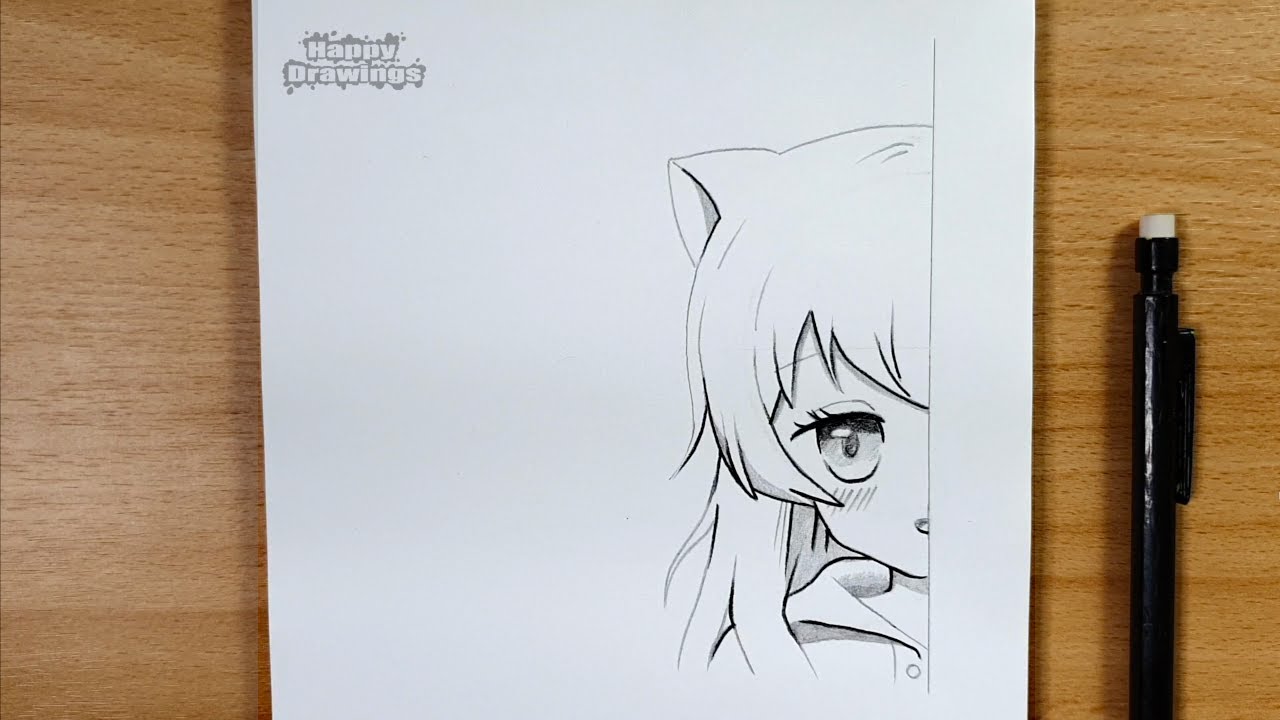 How to Sketch a Manga Girl | Beginner-Friendly Pencil Drawing