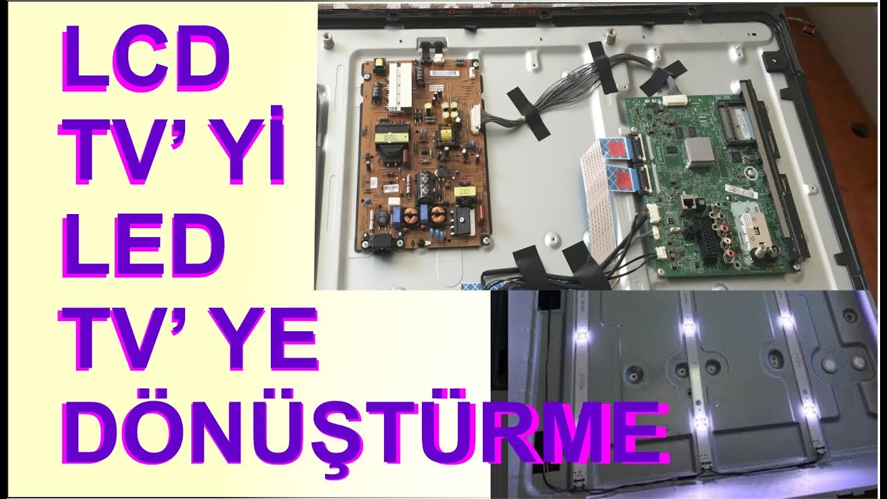 Vestel seg tv lcd paneli led ekrana nasıl dönüştürülür