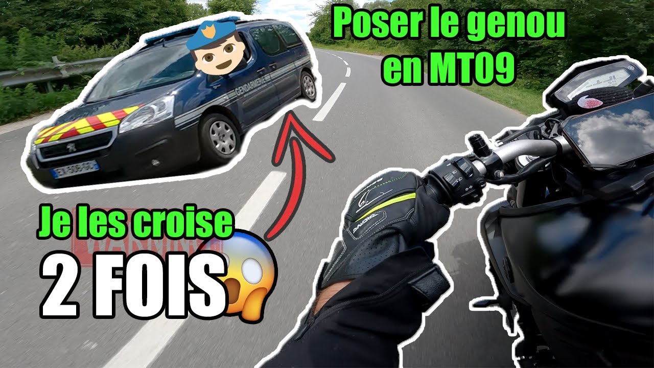 Poser le genou en MT09 🤨👮‍♂️