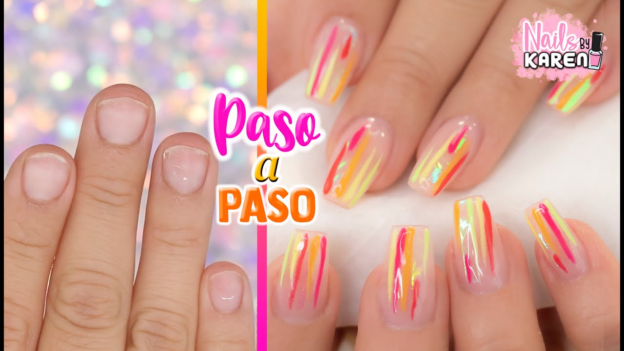 UÑAS ACRÍLICAS de TIP con DISEÑO - PASO A PASO | Clienta