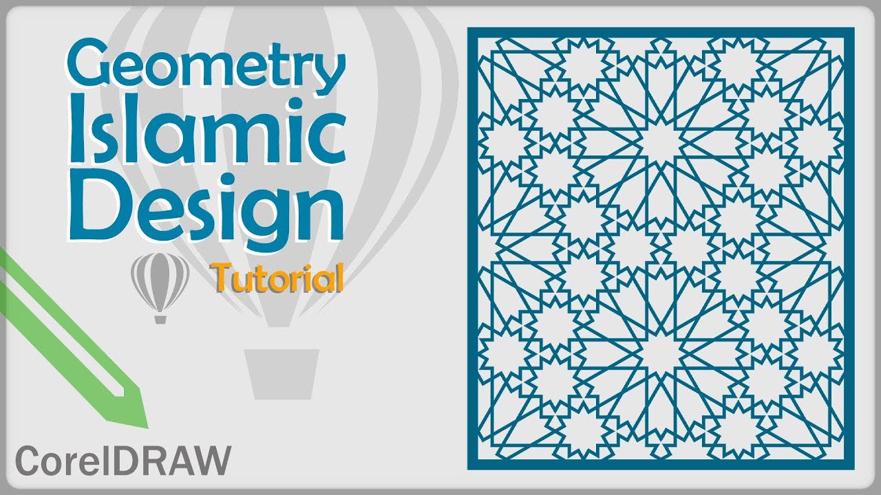 geometric islamic design Tutorial 14 CorelDRAW