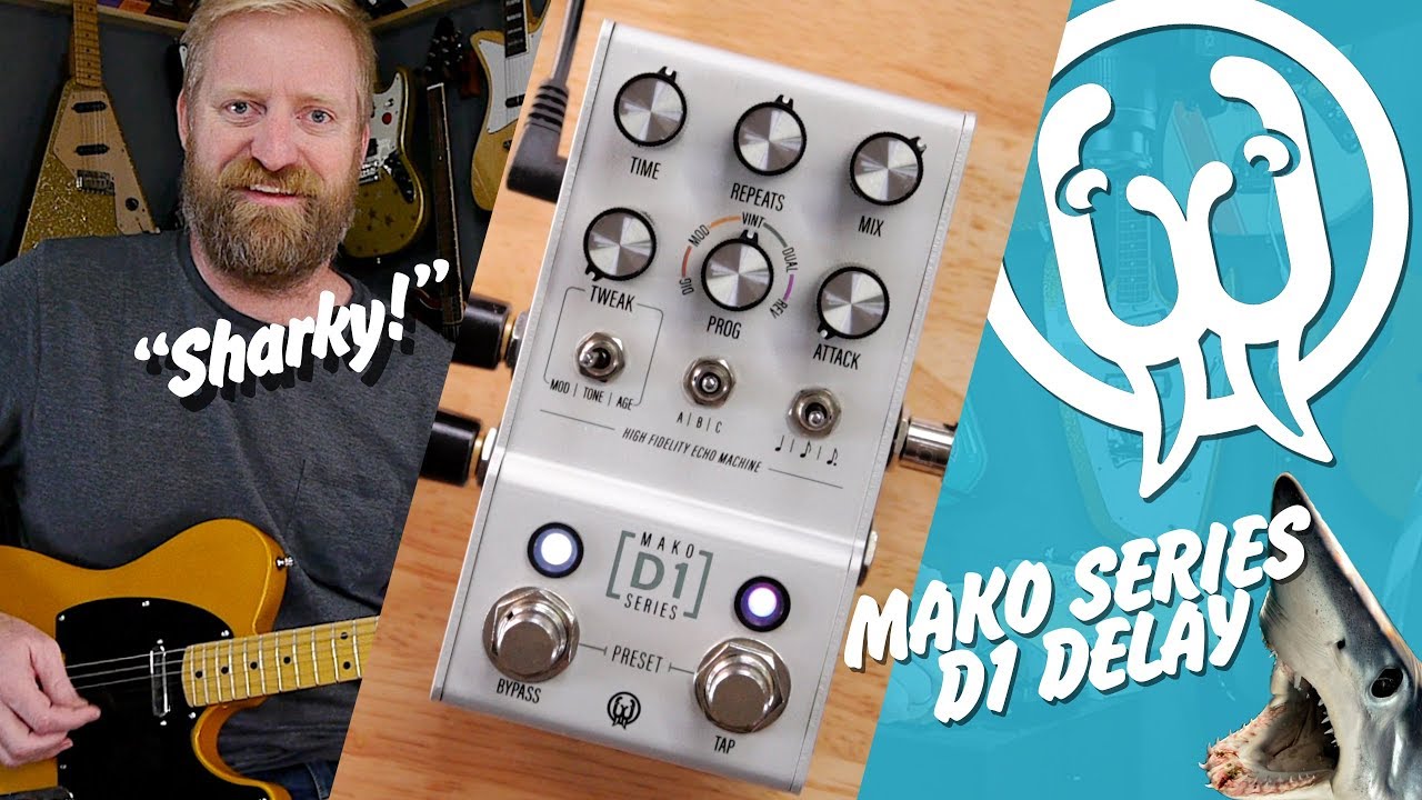 MAKO D1 — новый формат педалей от Walrus Audio — полностью современный дилей с некоторыми сюрпризами