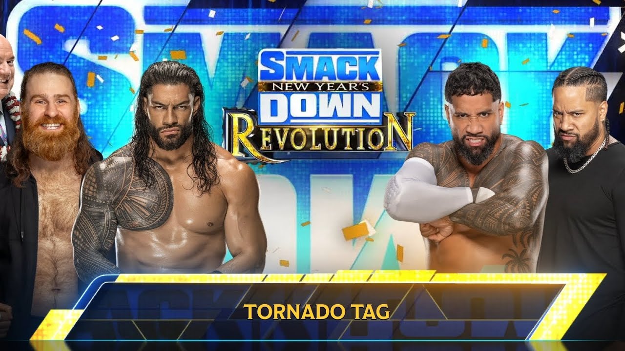 Full Match: Roman Reigns Sami Zayn Vs. Jey Uso Jimmy Uso #wwe #wwe2k25 #romanreigns #jeyuso  #video