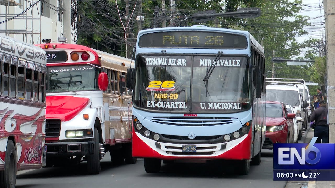 CAMBIO DE RECORRIDO DE AUTOBUSES EN SAN SALVADOR