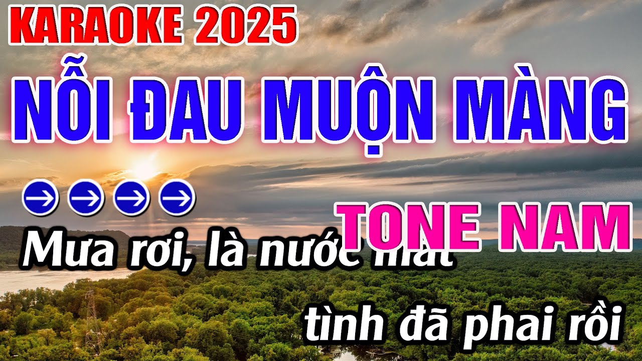 Nỗi Đau Muộn Màng Karaoke Tone Nam ( Gm ) Beat Mới | Karaoke Đăng Khôi