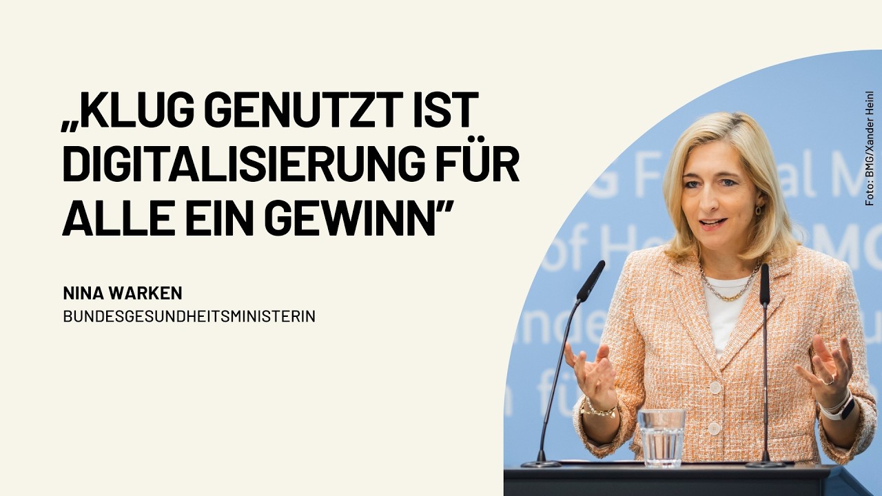 Bundesgesundheitsministerin Nina Warken zur Weiterentwicklung der Digitalisierungsstrategie