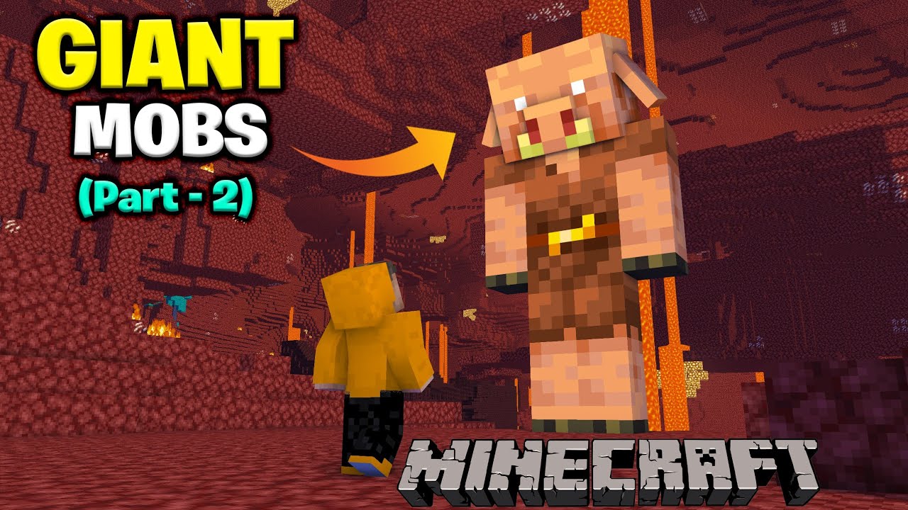 Minecraft, But Mobs Are Giant (Part - 2) | In Telugu | Minecraft Mods | THE COSMIC BOY