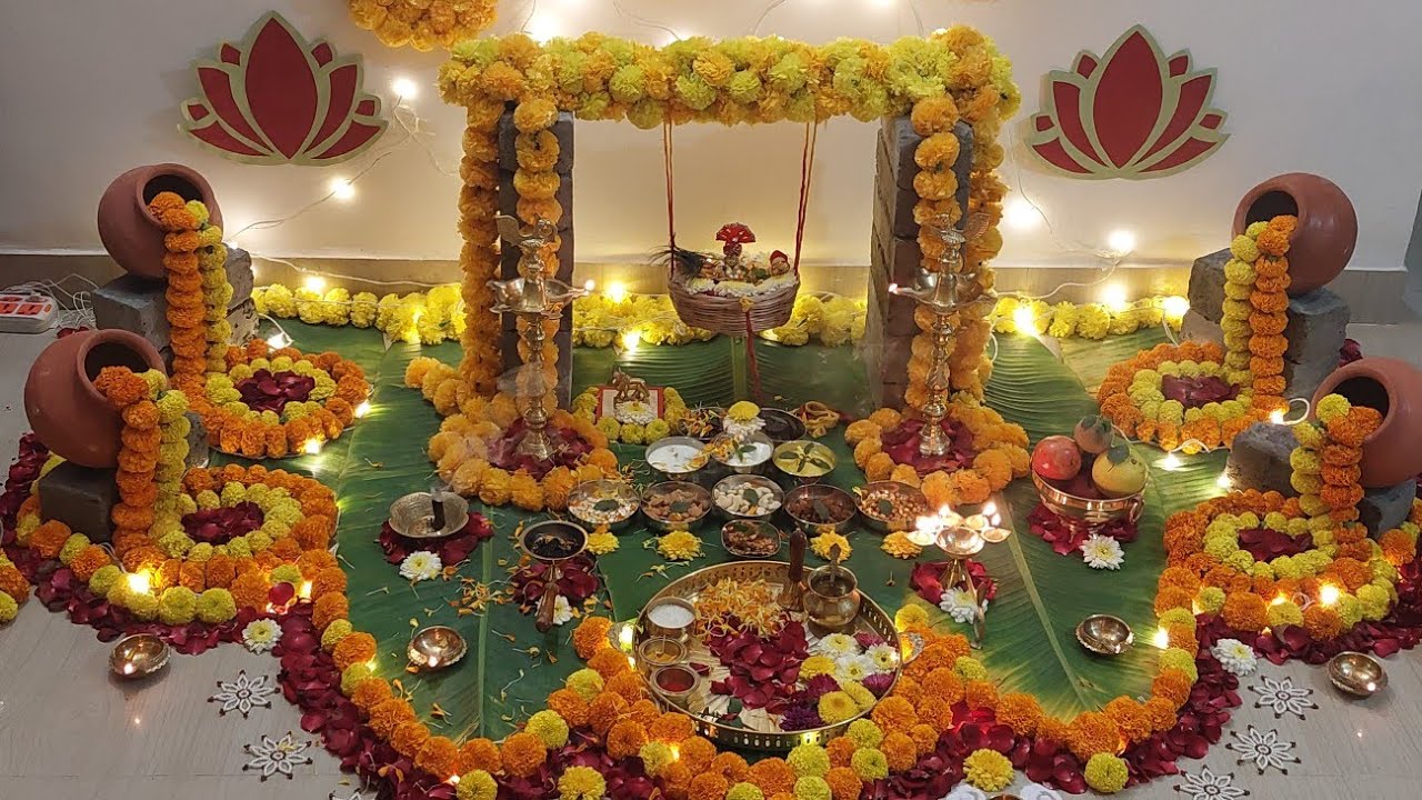 श्रीकृष्ण जन्माष्ट्मी डेकोरेशन 2023|Janmashtami Decoration at Home 2023| Ganapati decoration at home