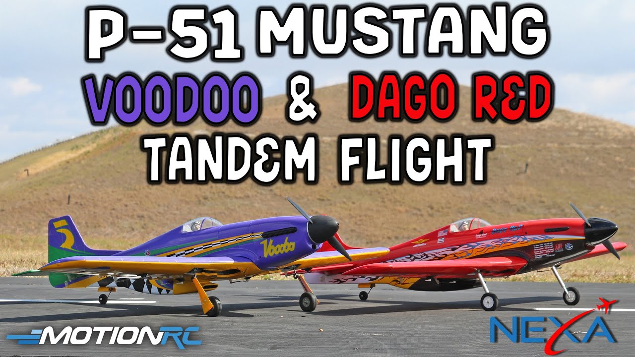 Racing the Nexa P-51 Dago Red and Voodoo Balsa ARFs | Motion RC