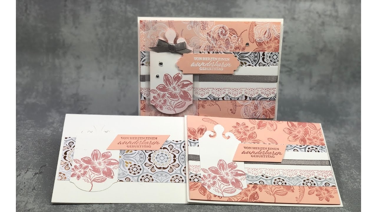 Wunderweltm&auml;dls Teamchallenge Tag 6 | Karten | Elegant gesagt | Elegantly Said | Stampin Up |