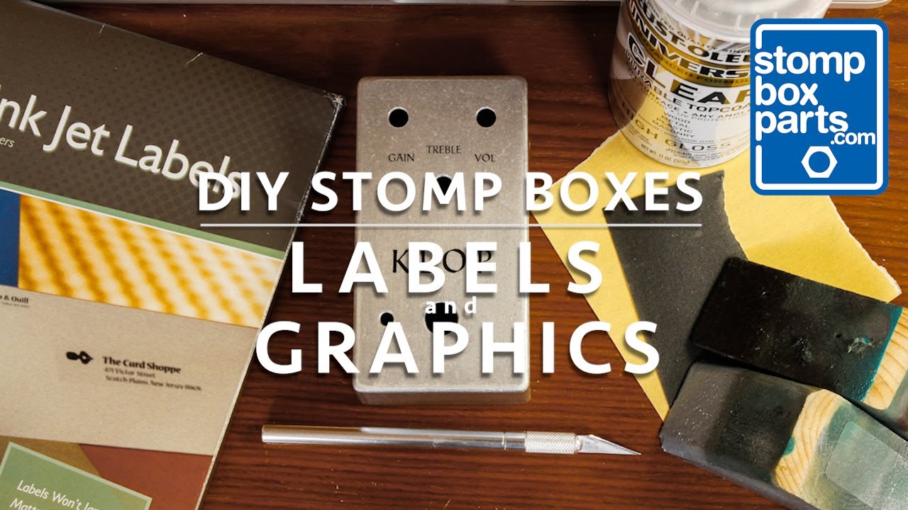 How To Add Labels and Graphics to Pedal Enclosures | DIY Stomp Box Tutorials by StompBoxParts.com