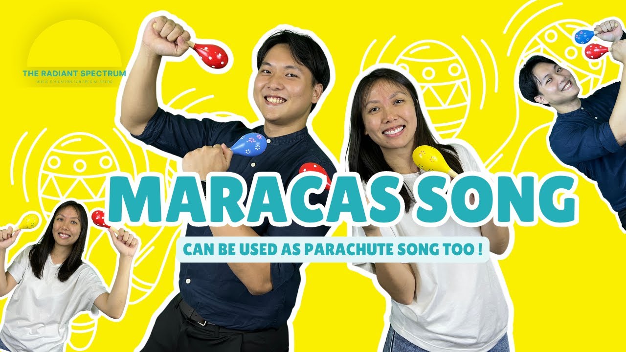 Up Up Up and Shake! | Maracas Parachute Song | For Special Needs Children | Action Songs for Kids